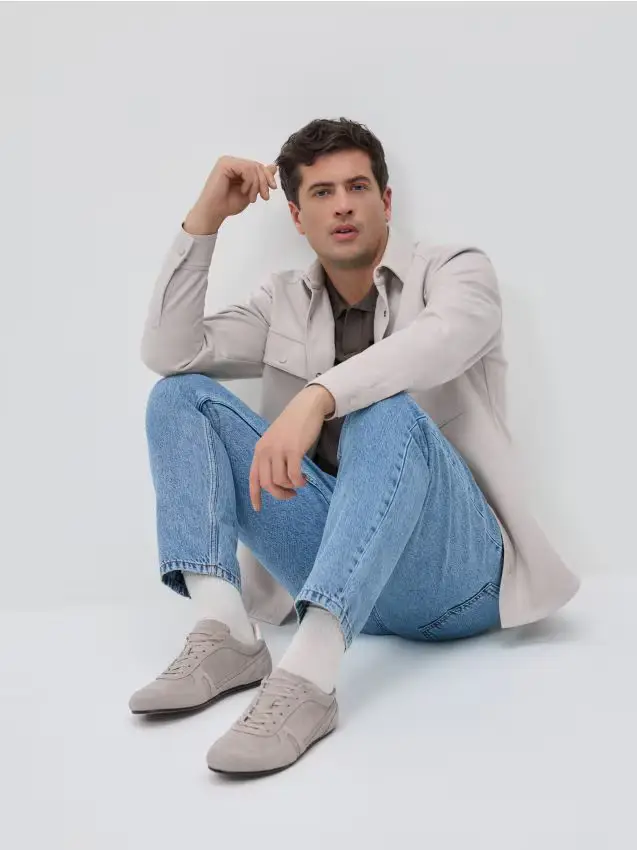 Sneaker scamosciate - beige