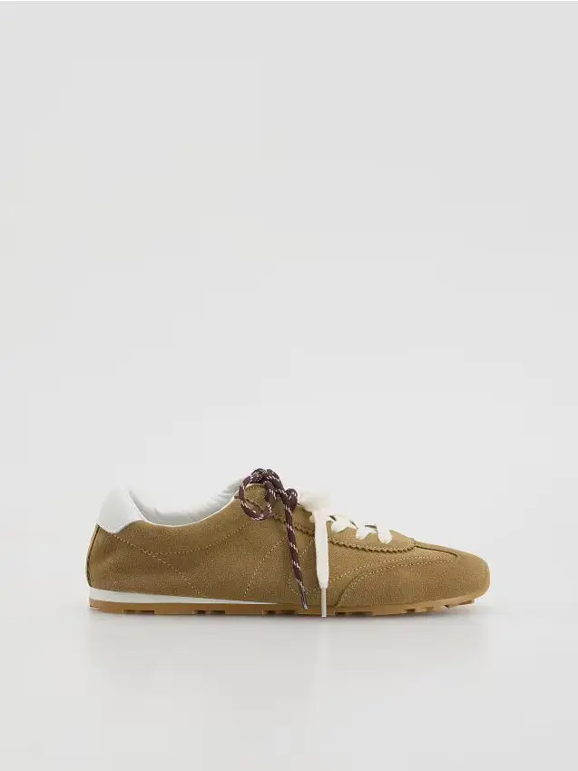 Sneaker scamosciate - beige