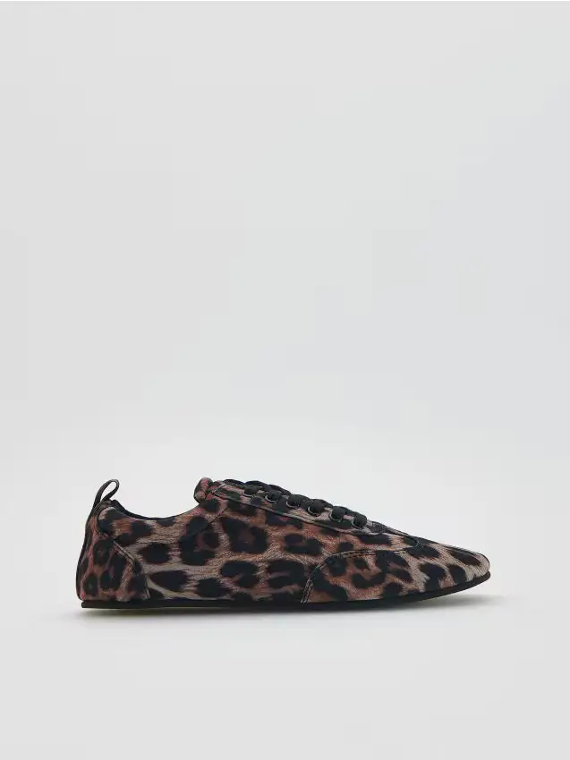 Sneakers con stampa animalier - multicolore