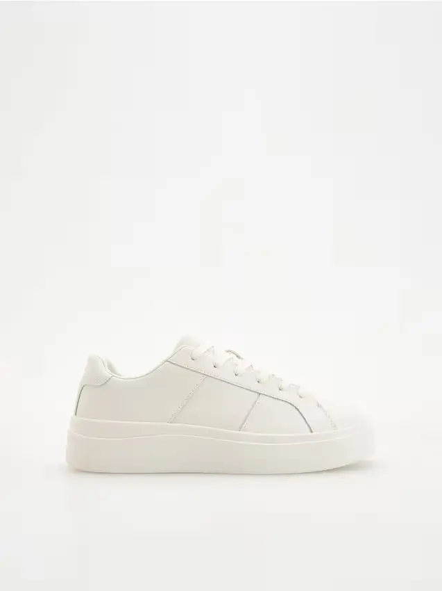 Sneakers in pelle - bianco