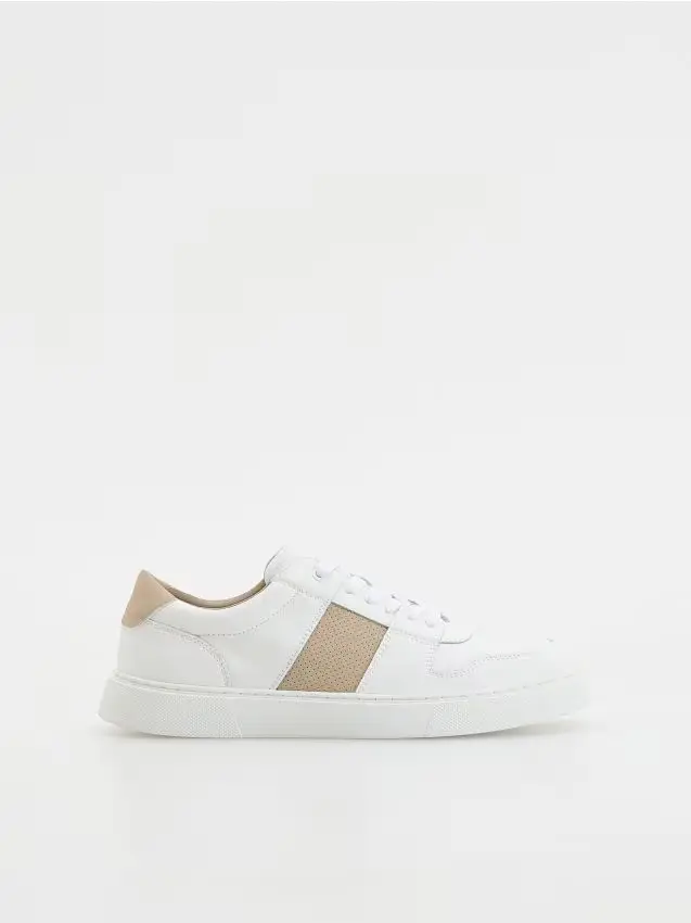 Sneakers in pelle - bianco