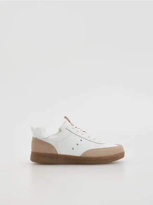 Sneakers in pelle - bianco
