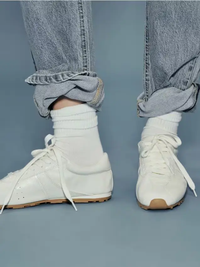 Sneakers in pelle - bianco