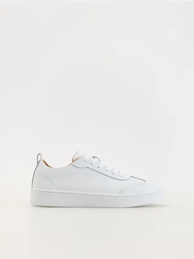 Sneakers in pelle - bianco