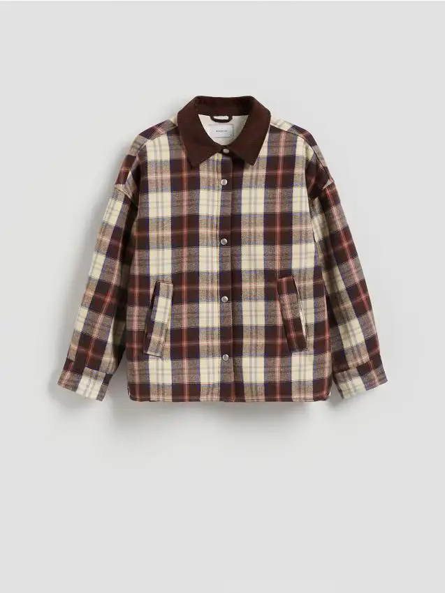 Sovracamicia con colletto - multicolore