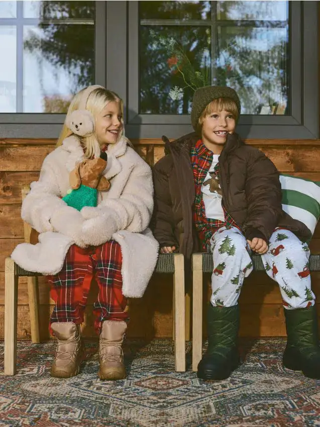 Stivaletti da neve isolanti allacciati - marrone dorato