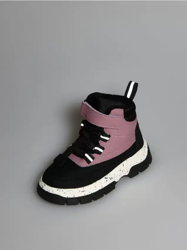 Stivaletti da neve isolanti allacciati - nero