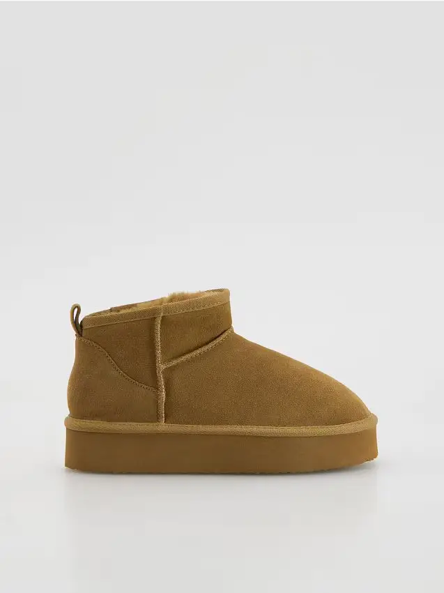 Stivaletti da neve scamosciati - beige