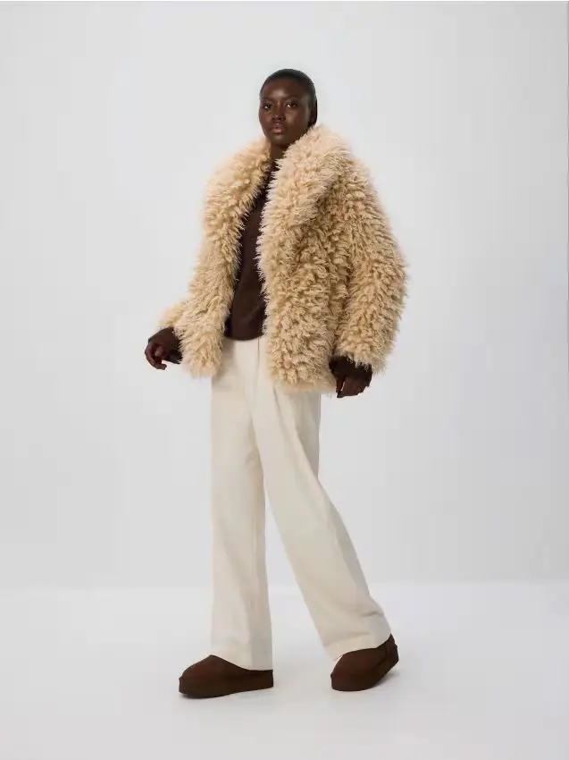 Stivaletti da neve scamosciati - marrone scuro