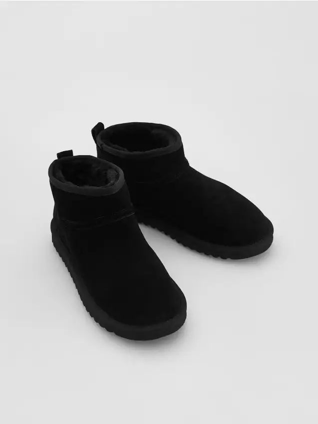 Stivaletti da neve scamosciati - nero