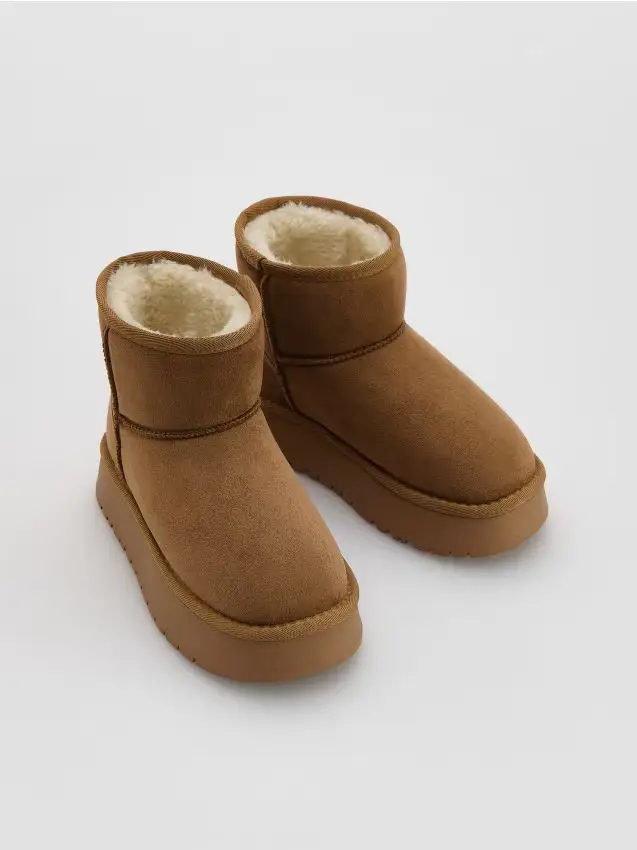 Stivaletti foderati caldi - marrone