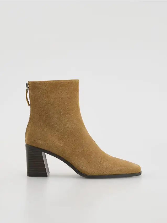 Stivaletti in pelle - beige