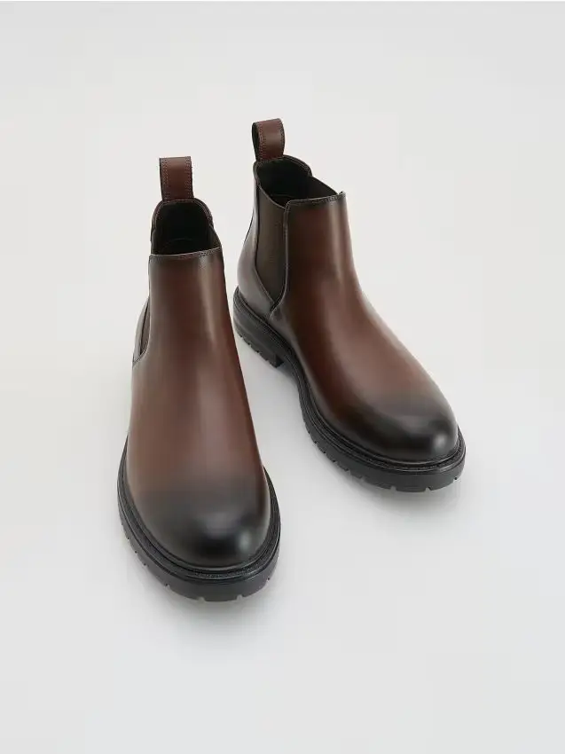 Stivaletti in pelle - marrone scuro