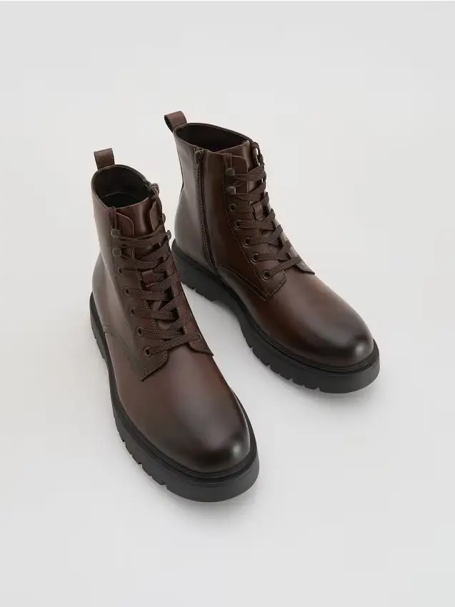 Stivaletti in pelle - marrone scuro