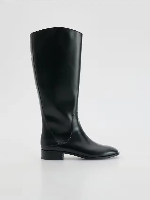 Stivali a tacco basso - nero