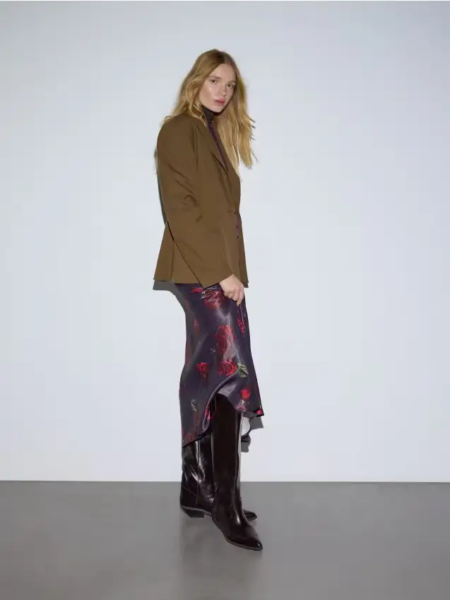 Stivali al ginocchio in pelle - maroon