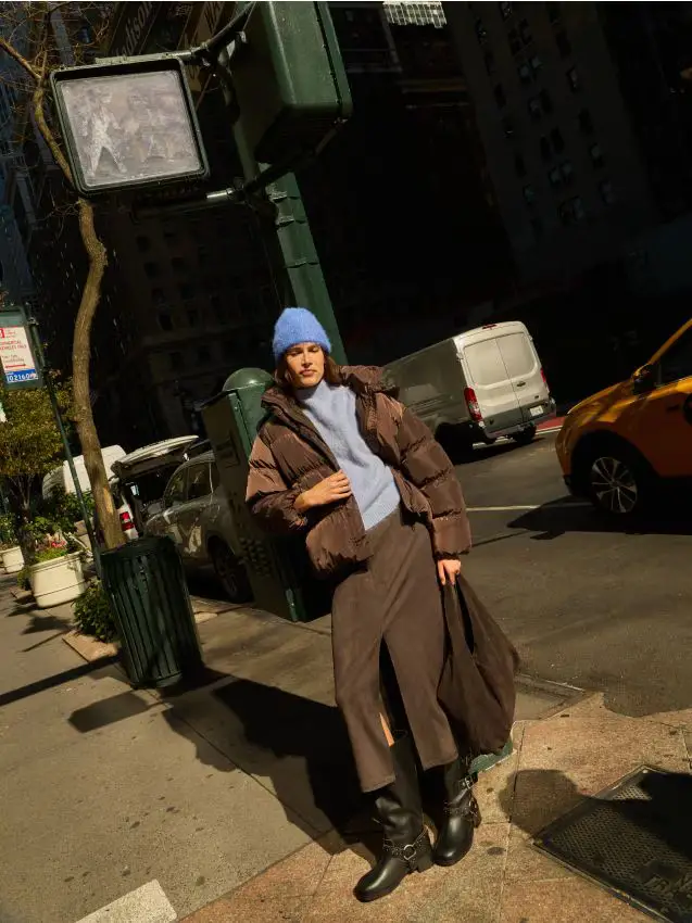 Stivali biker in pelle - nero