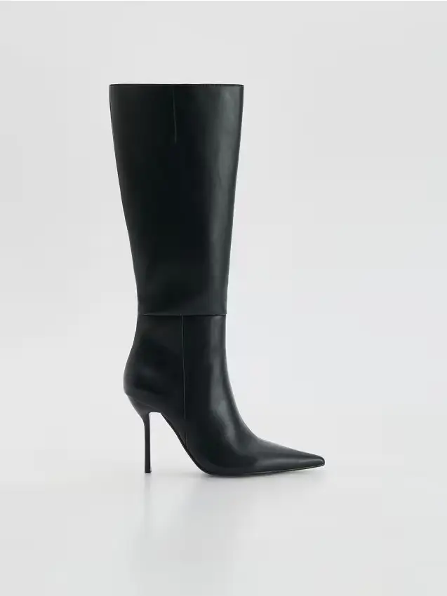 Stivali con tacco a spillo - nero