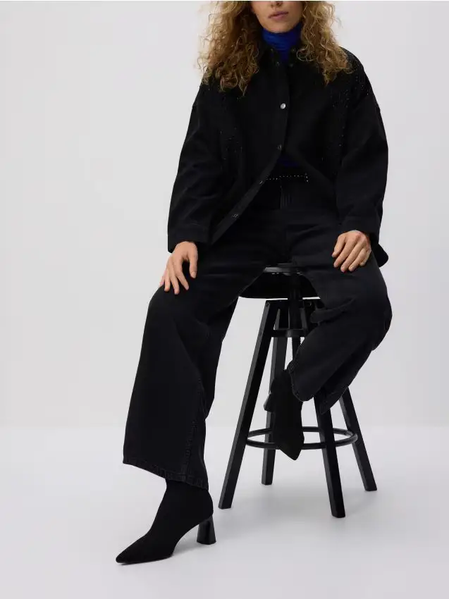 Stivali con tacco alto - nero