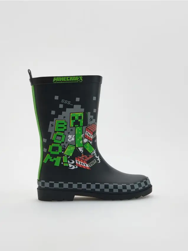 Stivali da pioggia Minecraft - nero