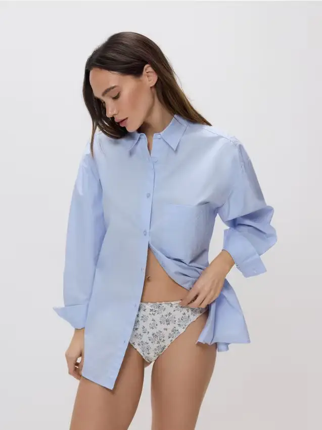 String in cotone 3 pack - azzurro