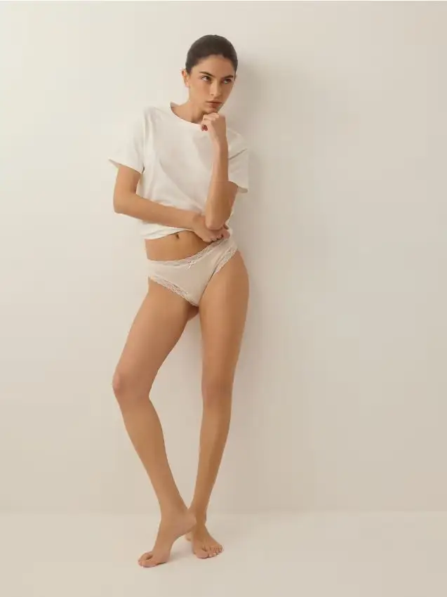 Reserved String in cotone 3 pack - rosa pastello