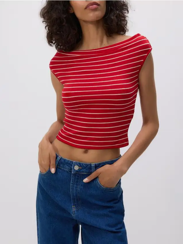 T-shirt a righe - multicolore