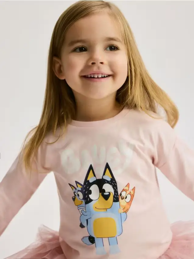 T-shirt Bluey - rosa pastello