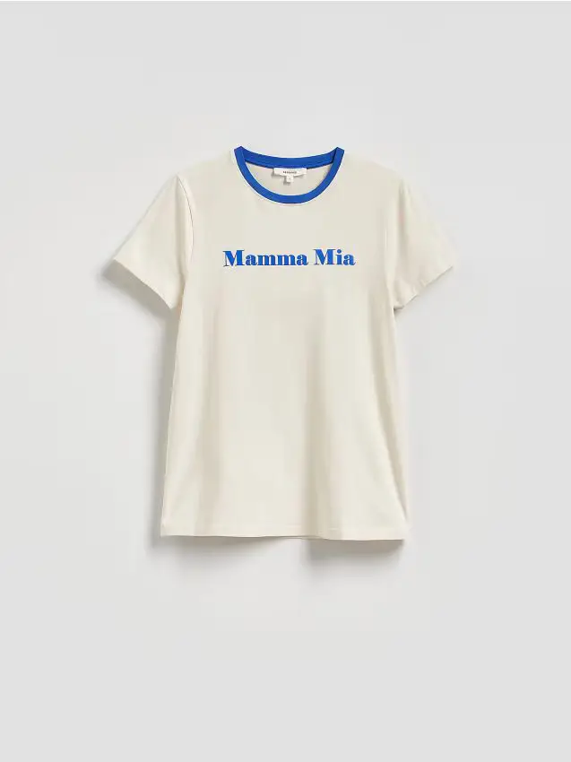 T-shirt con stampa - beige