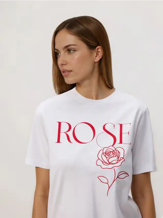 T-shirt con stampa - bianco