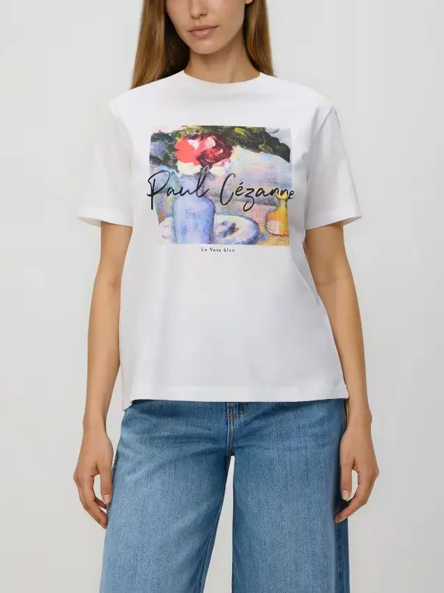 T-shirt con stampa - bianco