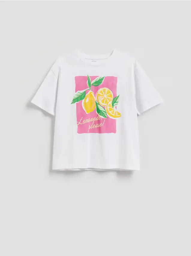 T-shirt con stampa - bianco