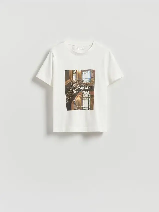 T-shirt con stampa - bianco