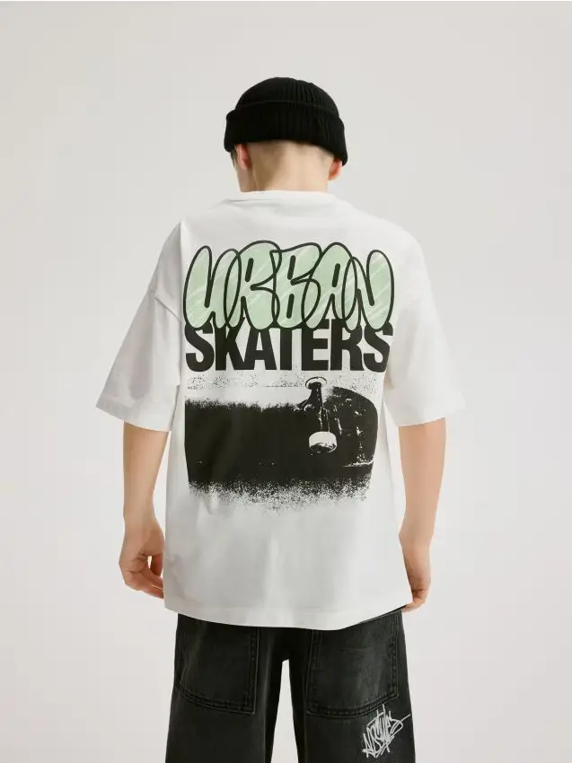 T-shirt con stampa - bianco