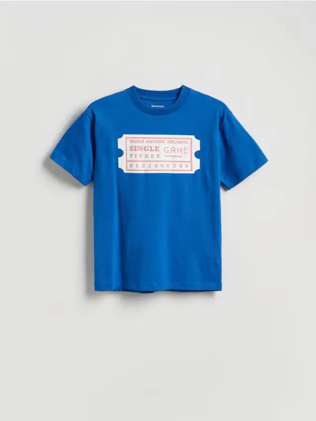 T-shirt con stampa - blu