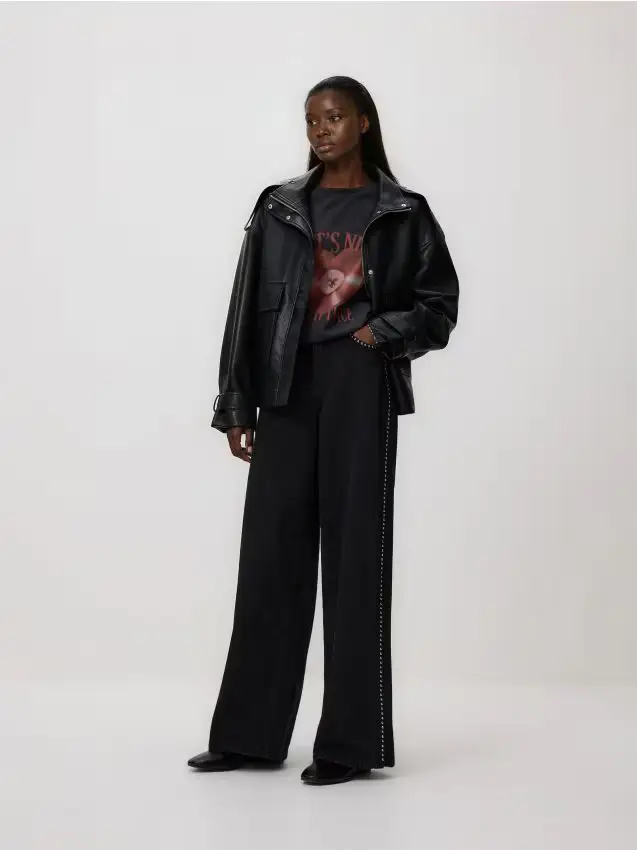 T-shirt con stampa - grigio chiaro