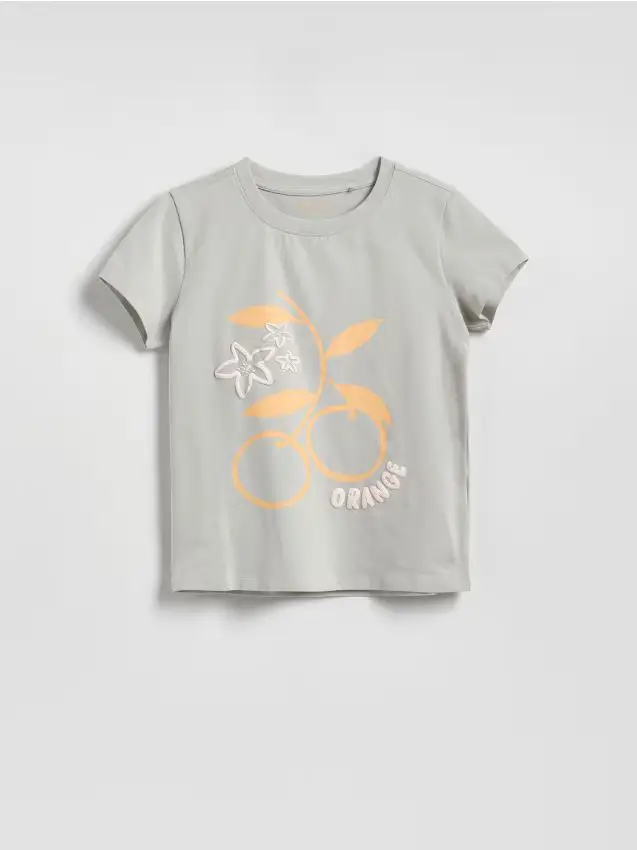 T-shirt con stampa - grigio chiaro