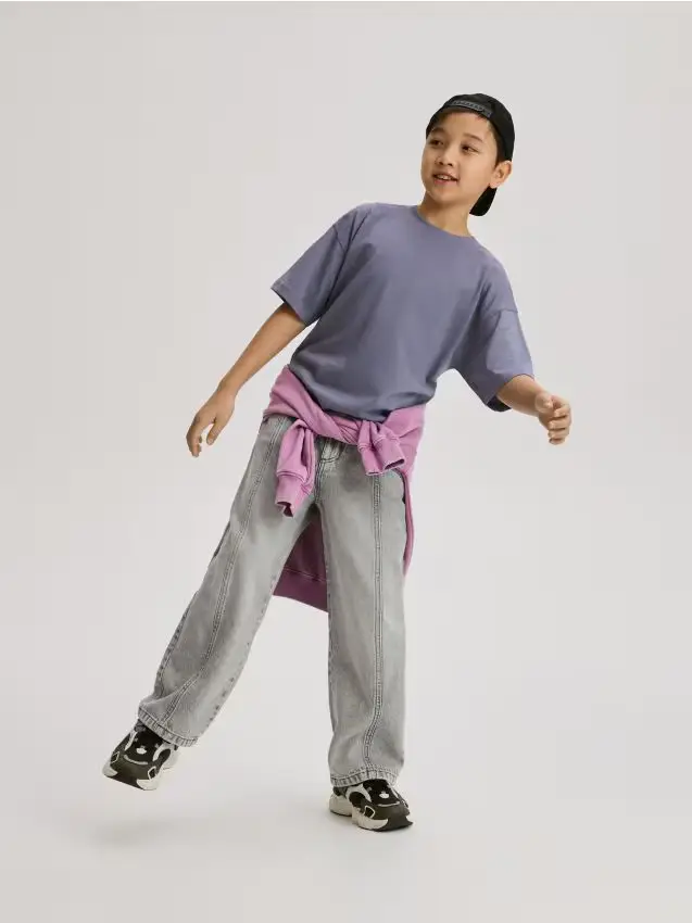 T-shirt con stampa - lavanda