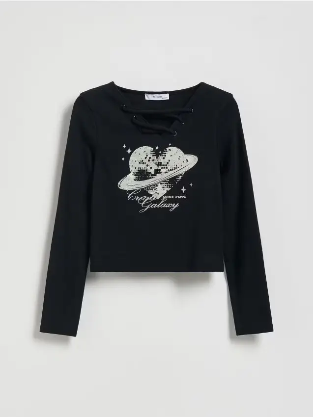 T-shirt con stampa - nero