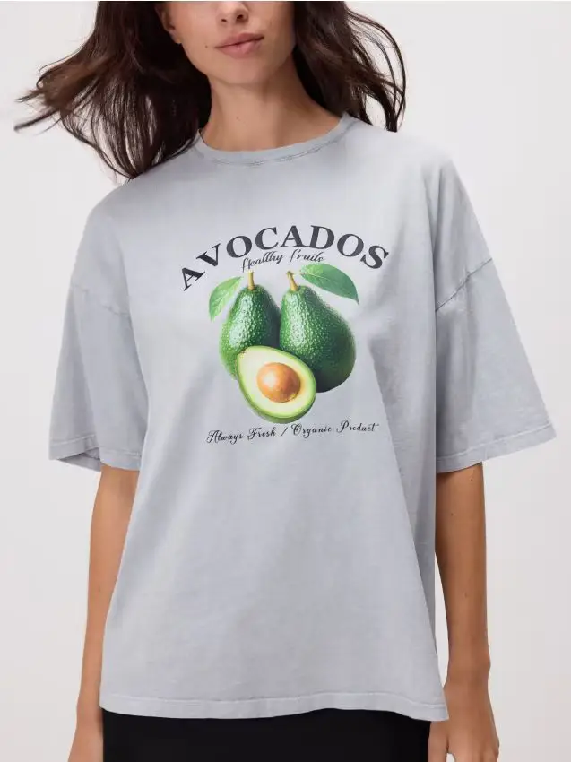 T-shirt con stampa - nero