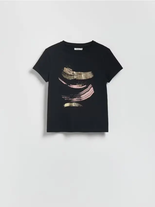 T-shirt con stampa - nero