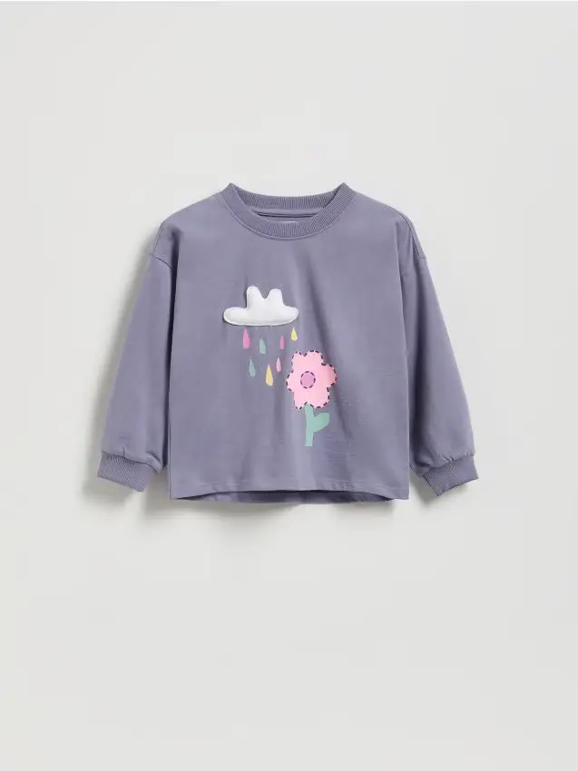 T-shirt con stampa - viola