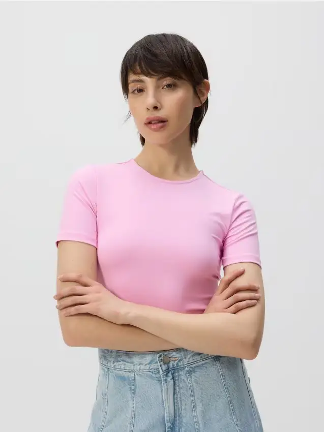 T-shirt corta - rosa