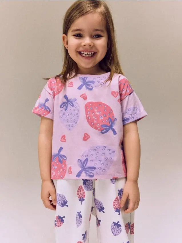 T-shirt fantasia - lavanda