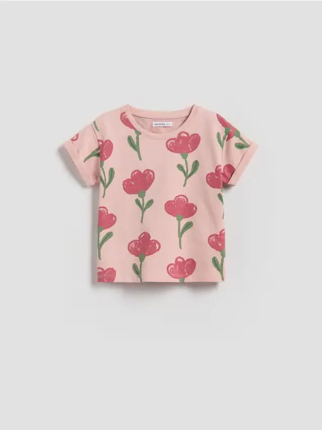 T-shirt fantasia - rosa pastello
