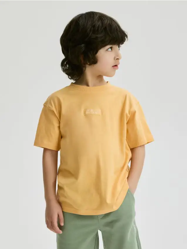 T-shirt in cotone - arancione chiaro