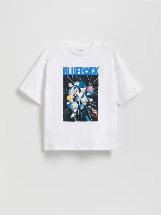 T‑shirt in cotone Blue Lock - bianco