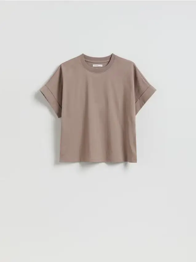 T-shirt in cotone - caffè