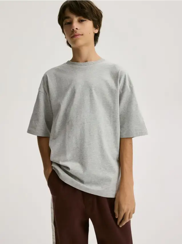 T-shirt in cotone - grigio chiaro