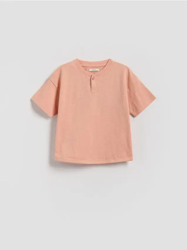 T-shirt in cotone - rosa cipria